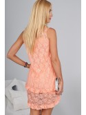 Salmon dress 9910 - Online store - Boutique